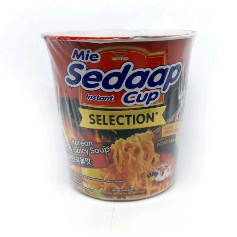 

Mie sedaap cup rasa korean spicy soup popmie - mi instan sedap kuah