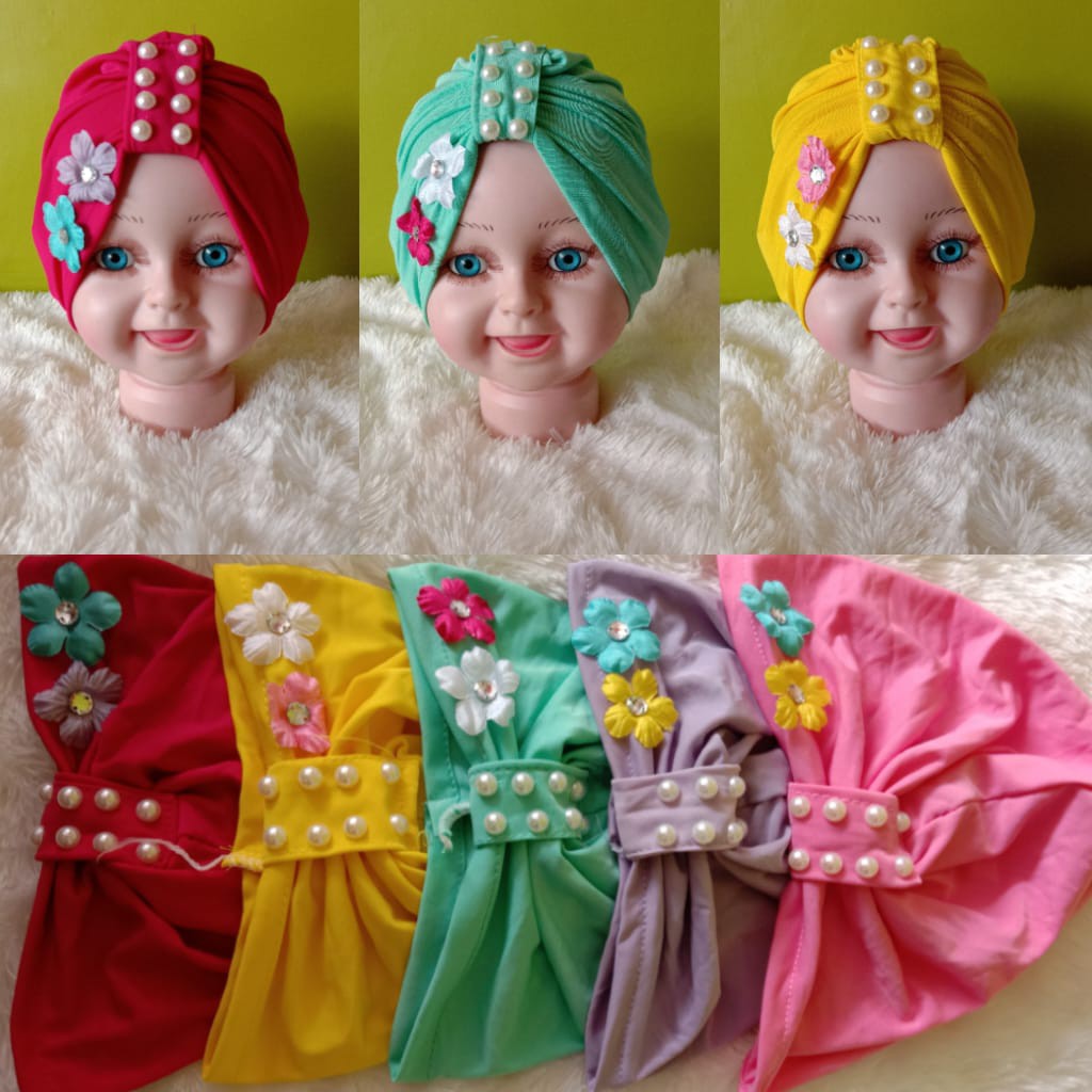 ALFATIH STORE / TURBAN BABY AIREEN / TURBAN ANAK PEREMPUAN / BANDO BABY / HEADBAND ANAK