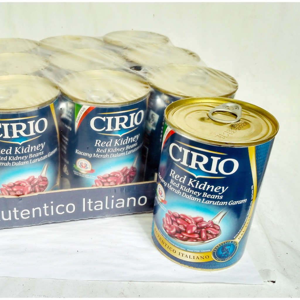 

Cirio Kacang Merah dalam larutan garam 400gr Red Kidney Beans