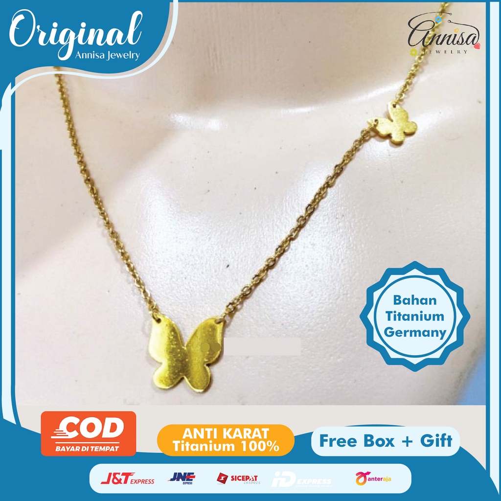 Kalung Kupu-Kupu Gold