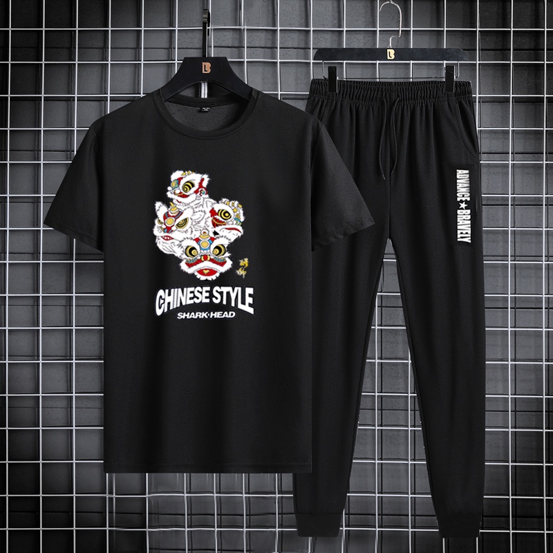 Celana Panjang + Baju Tarian singa Pria Set F04 / baju distro cowok dan celana pria / kaos polos pria / kemeja pria