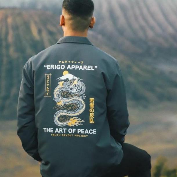 >D2289) ⭐⭐⭐⭐⭐ JAKET ERIGO COACH FUJINKAI PRIA TERBARU MODIS DISTRO KEKINIAN MURAH BAHAN TASLAN PARAS