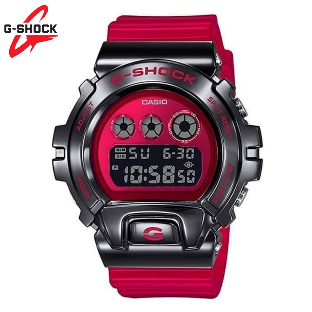 JAM TANGAN PRIA GSHOCK GM-6900 CASE STAINLESS STEEL DIGITAL AUTOLIGHT