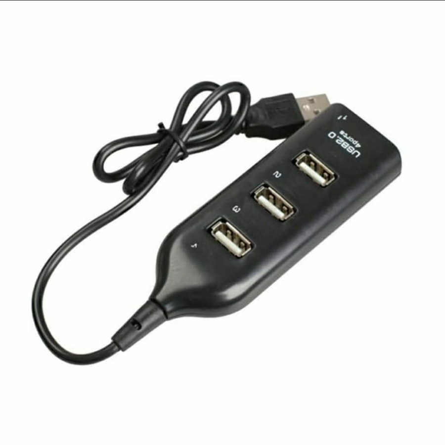 USB HUB 4 PORT PANJANG KABEL 40CM - USB HUB 4 PORT 2.0 BERKULITAS