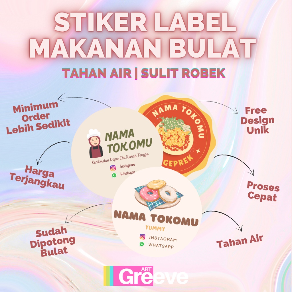 

TAHAN AIR CETAK STIKER VINYL LABEL BULAT CUSTOM GAMBAR LOGO LABEL NAMA LABEL MAKANAN STIKER MAKANAN TOPLES KEMASAN BOTOL MINUMAN CUSTOM VINYL TAHAN AIR WATERPROOF WATERRESISTANT