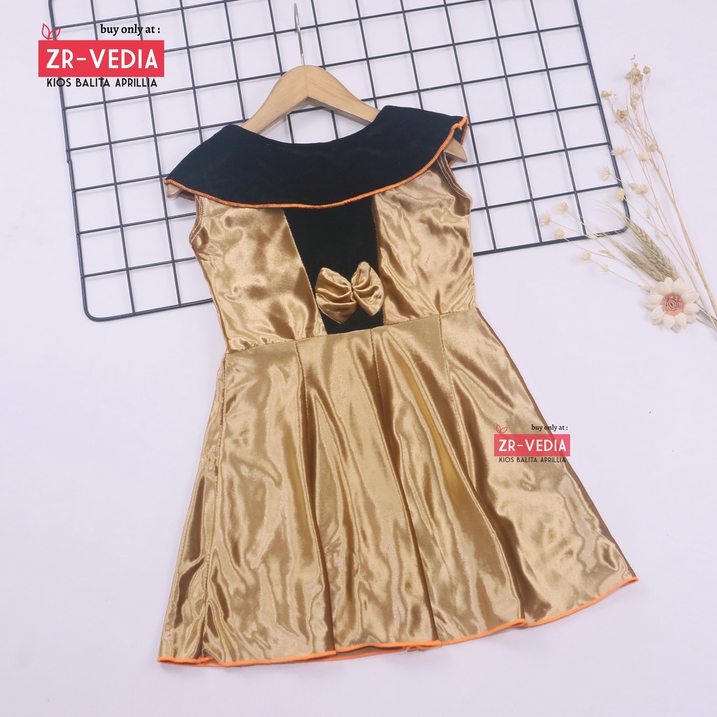 [BLUDRU] Dress Cantika Bayi - 3 Tahun / Baju Pesta Kensi Polos Grosir Cewe Dres Anak Perempuan Gaun