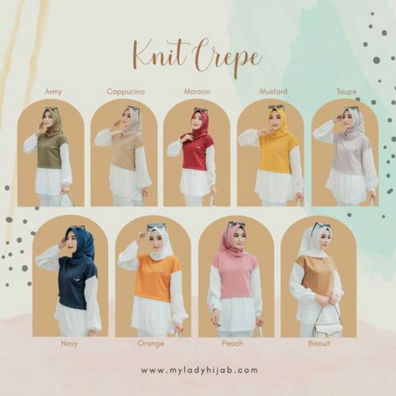 BLOUSE KNIT CREPE BY MYLADY