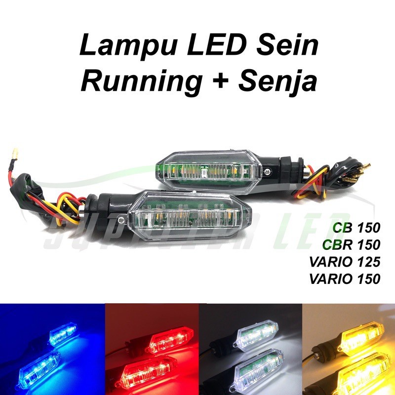 Sen Led Running Lampu Sen Led Running Model Cb150r Allnew Universal Semua Motor/Vario 150