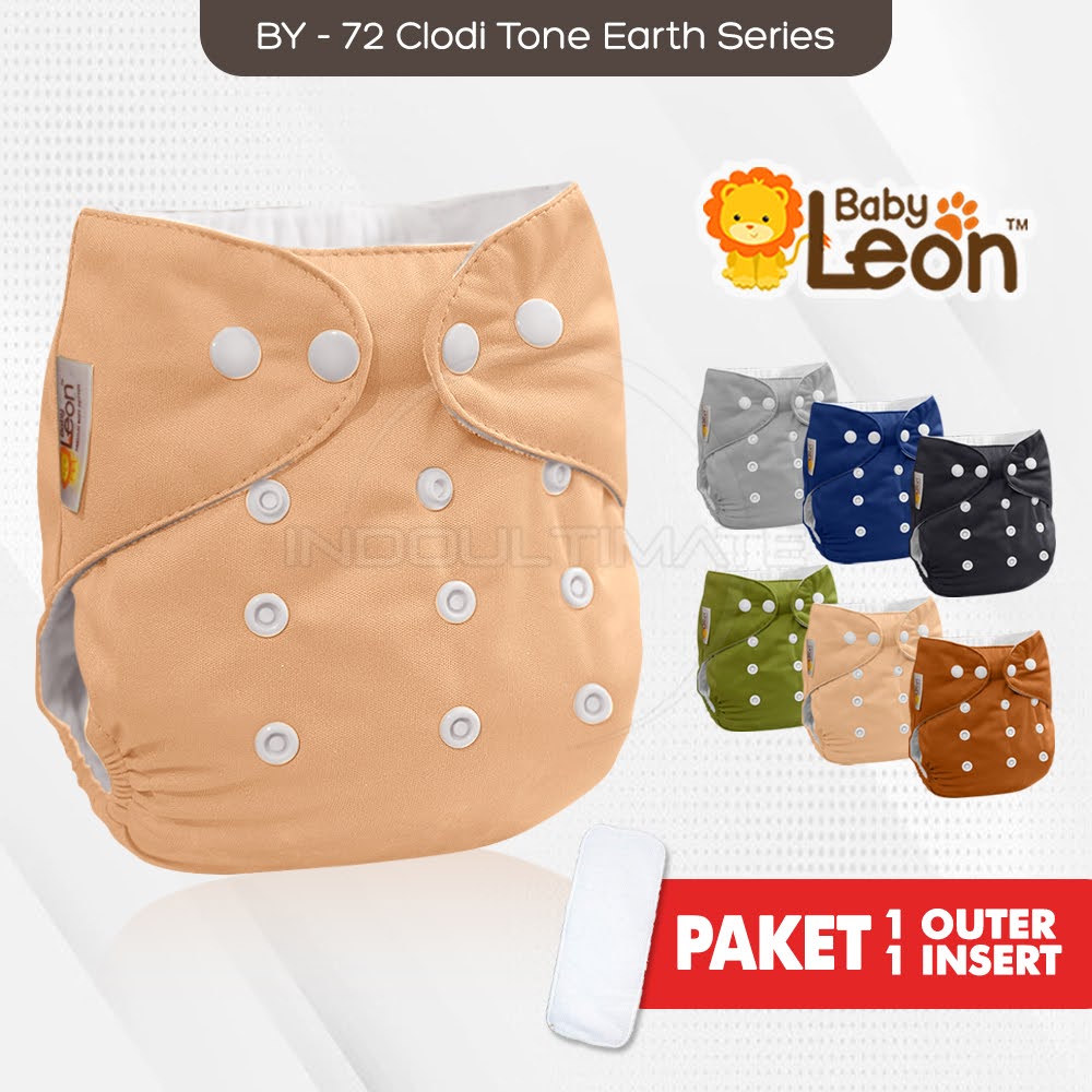 Clodi Popok Bayi Cloth Diaper BY-72 FREE INSERT BABY LEON BY-728 Clodi Kain Cuci Ulang Baru Lahir New born Murah Clodi Bayi Popok Kain Celana Baru Lahir New Born BY-712