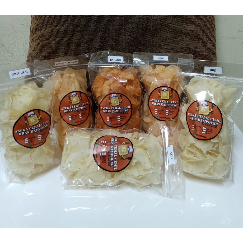 

KERIPIK SINGKONG - 6 RASA - 600 Gram