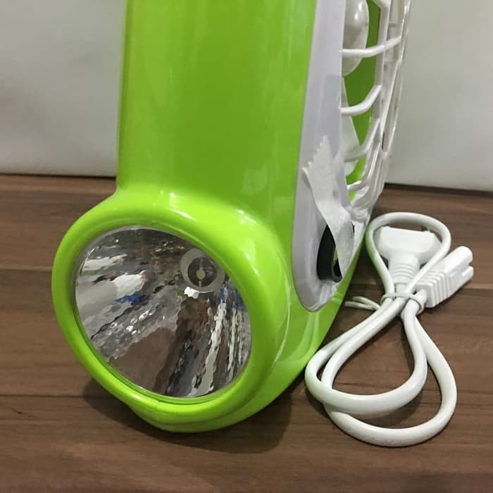 Kipas Emergency Cas Rechargeable Senter Surya SFT L2410 Kencang Terang