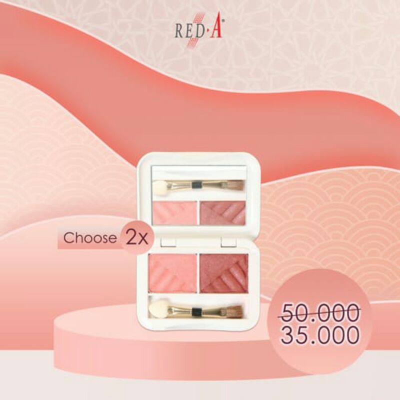 Paket 2 Eyeshadow Eye Shadow Red A