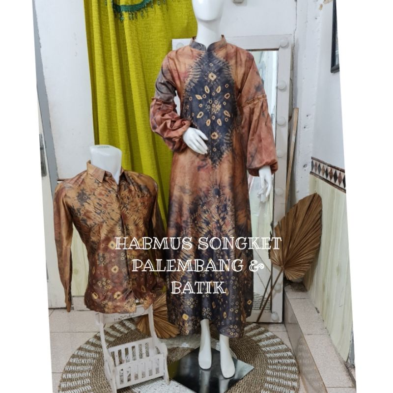 COUPLE GAMIS JUMPUTAN PALEMBANG SUTRA VALVET SILK