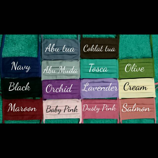 Masker kain / Masker Hijab / cadar tali panjang