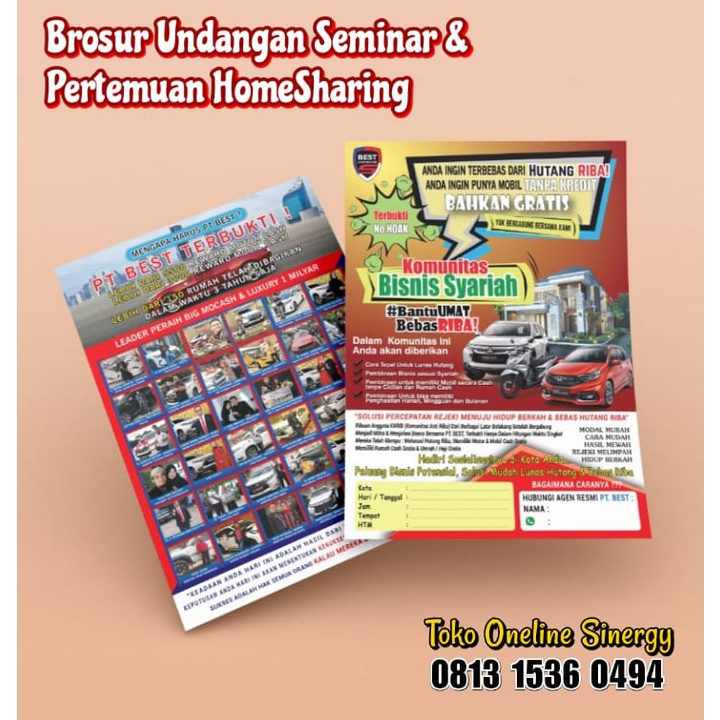 Jual PROMO BROSUR UNDANGAN SEMINAR PT BEST | Shopee Indonesia