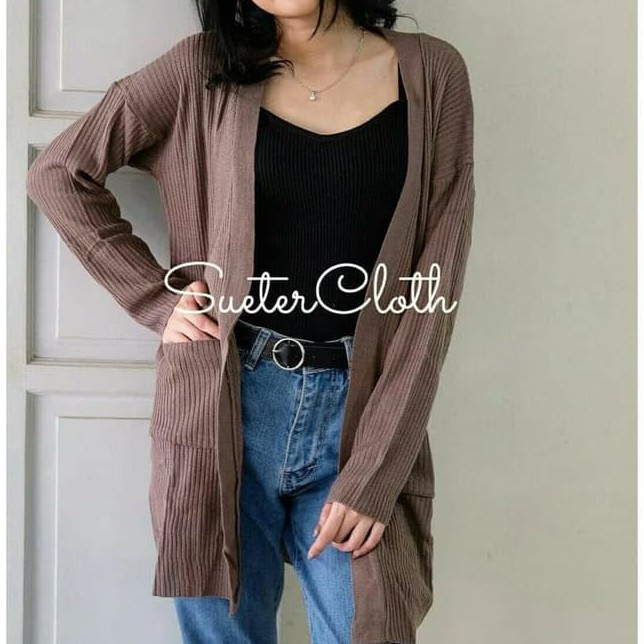 CARDIGAN BELE /CARDIGAN WANITA HALUS LONG CARDY