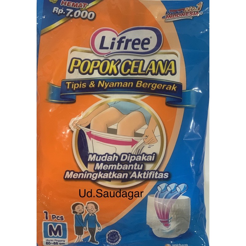 Lifree Pants Renceng Sachet M1 Popok Celana Dewasa