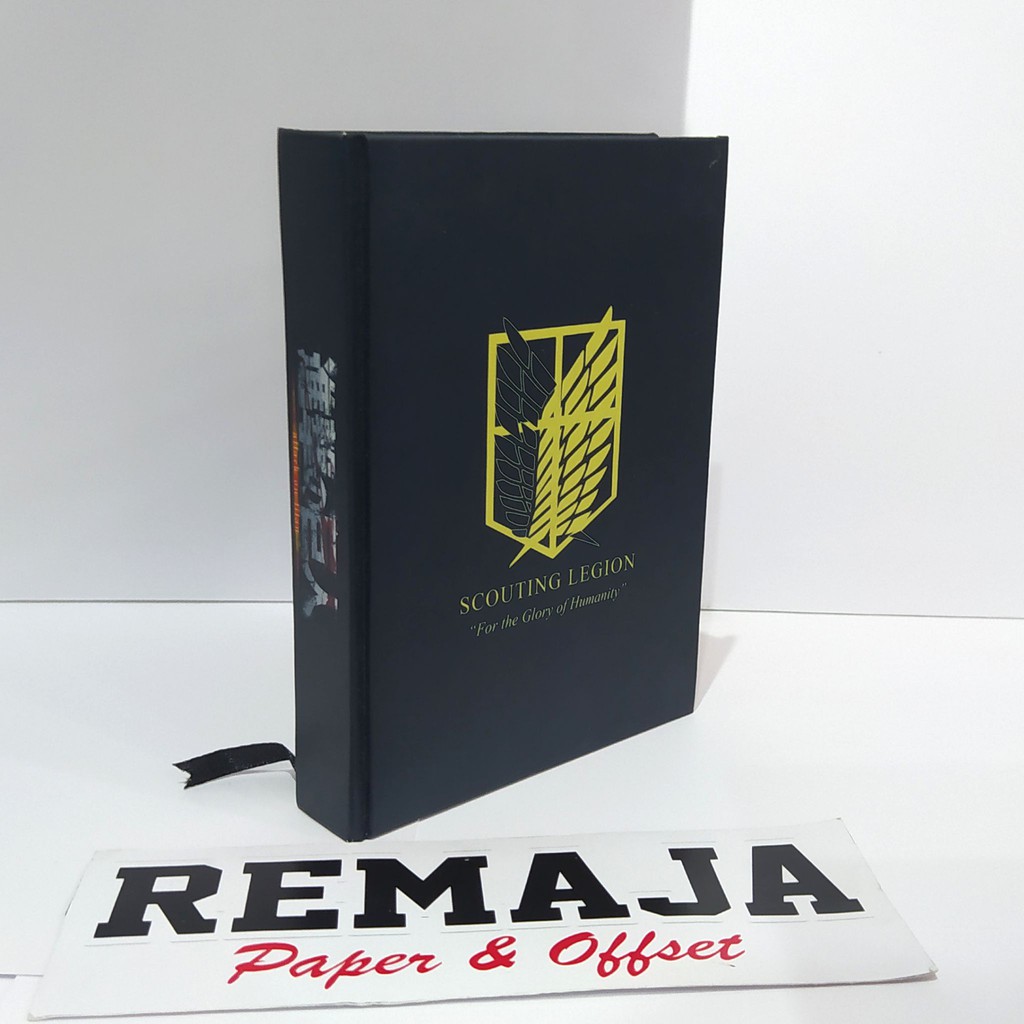 

Pocket Book /Note Book Hard Cover Anime Shingeki no Kyojin Scouting Legion Hardcover A6 & A5 / Buku Tulis Catatan