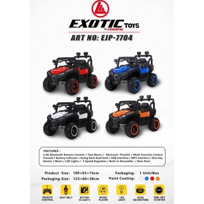 Mobil Aki Anak Exotic Jeep Ejp-7706 Ejp-7704 7727 7707 Ejp7706 Ejp7004 Xbwzaj98G8