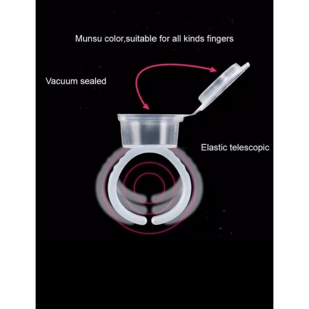 CINCIN TINTA +TUTUP RING GLUE CUP TUTUP LEM EYELASH ATAU TINTA SULAM