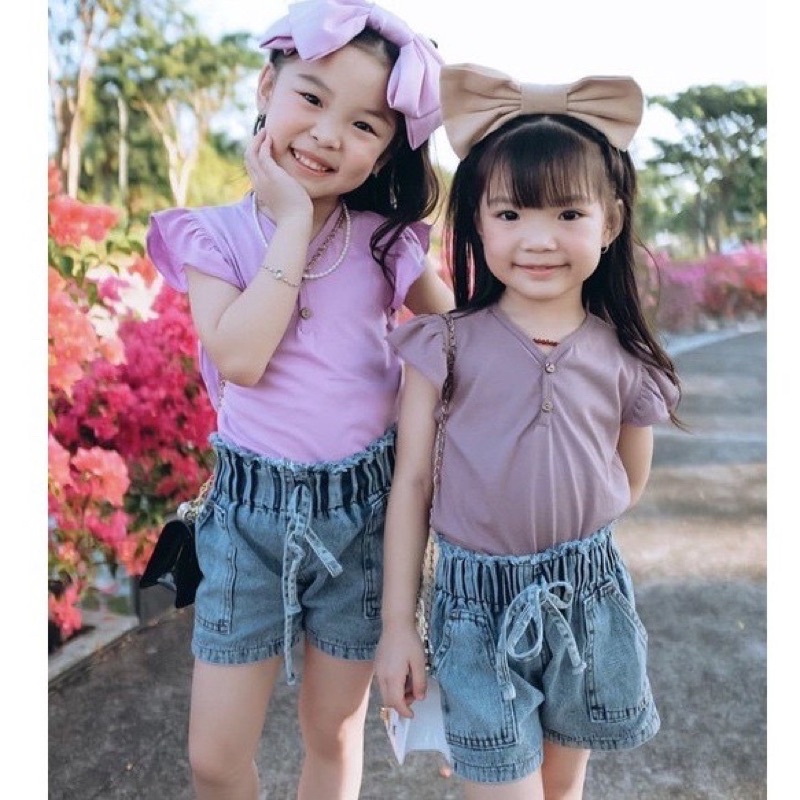 Celana Jeans pendek hot pants anak perempuan 1-7 Tahun/celana pendek jeans anak