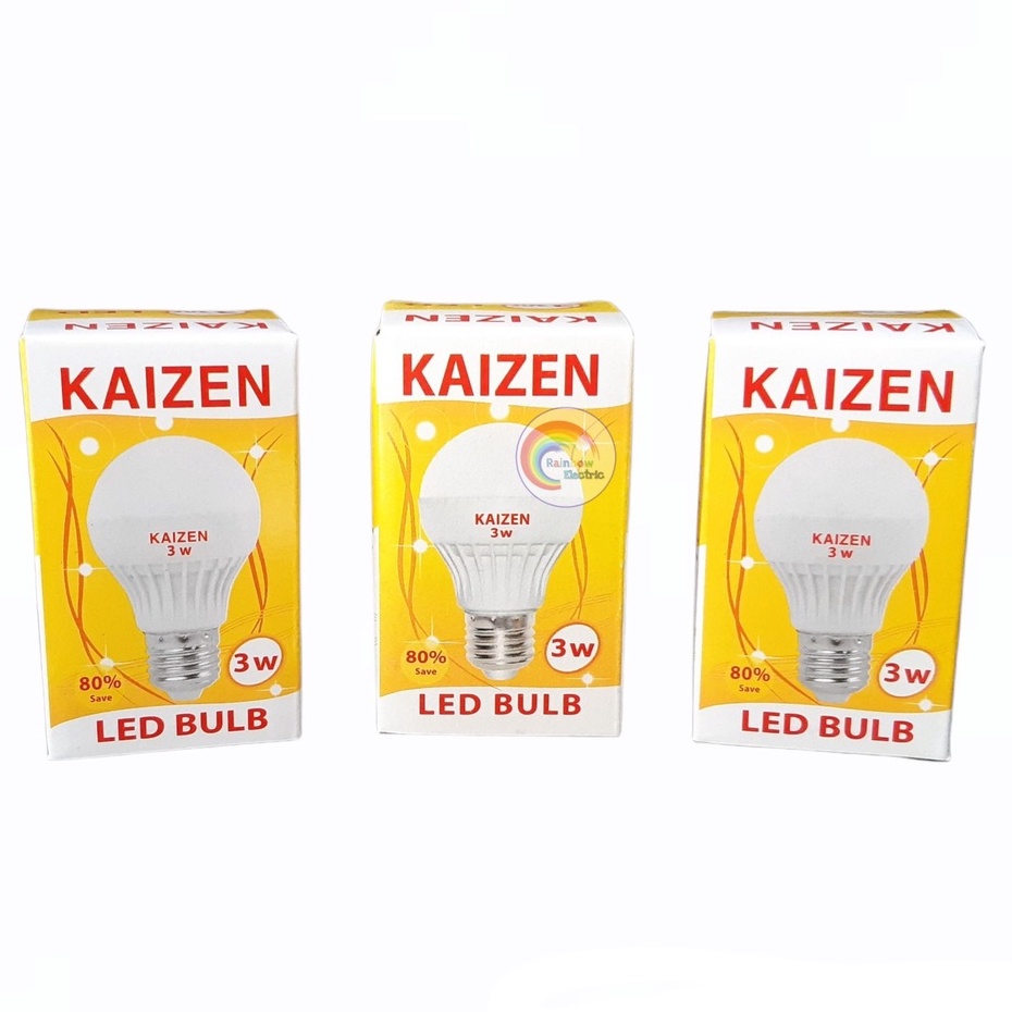 Paket 3 Pcs Kaizen Lampu LED 3 Watt