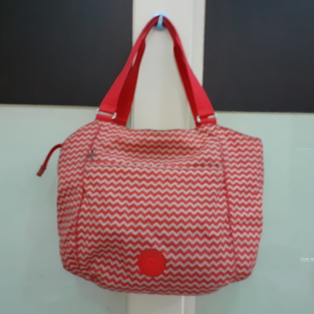 Tas Kipling Garis Merah Putih Termurah Original 100%