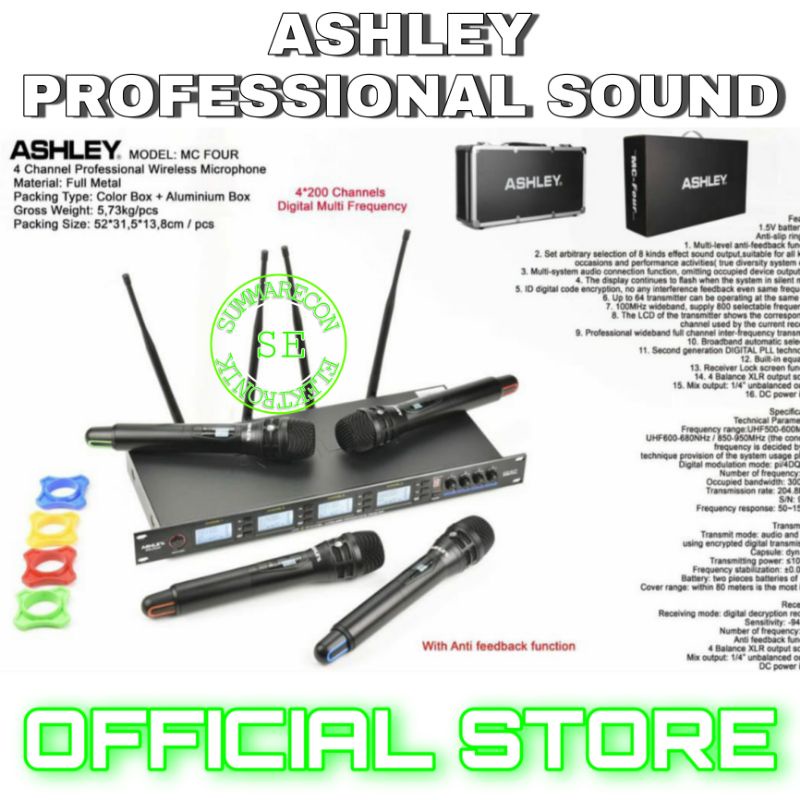 mic wireless ashley original ashley mc four 4 mic wireless handled