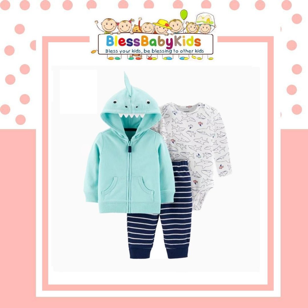 Stelan Jumper Bayi Laki-Laki / Carters Baby Jacket Shark