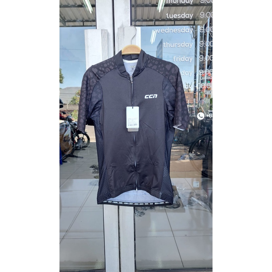 Jersey Sepeda CCN Core Leopard Black