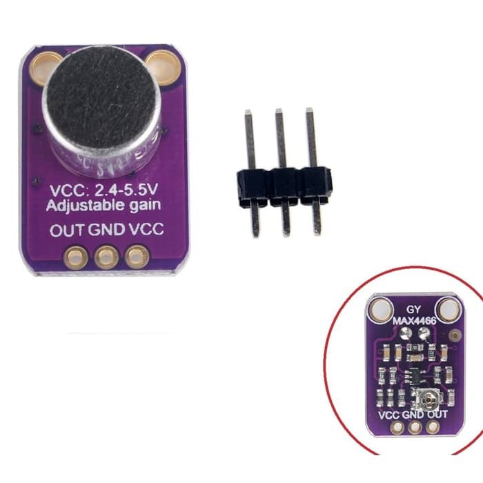 GY-MAX4466 Adjustable Gain Microphone Module