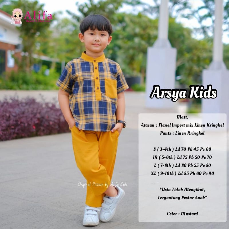 Arsya kids set koko anak by ALIFA