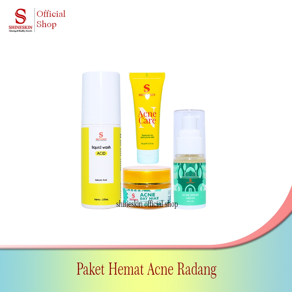ShineskinPaket Hemat Acne Radang scarlett whitening ACNE