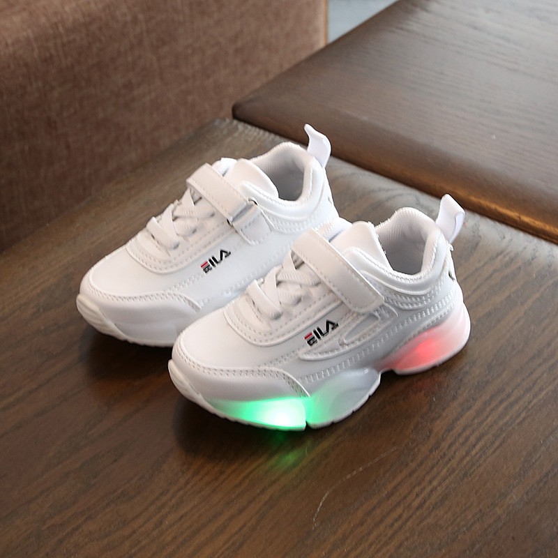 Sepatu anak LED sneakers Shoes sport up impor