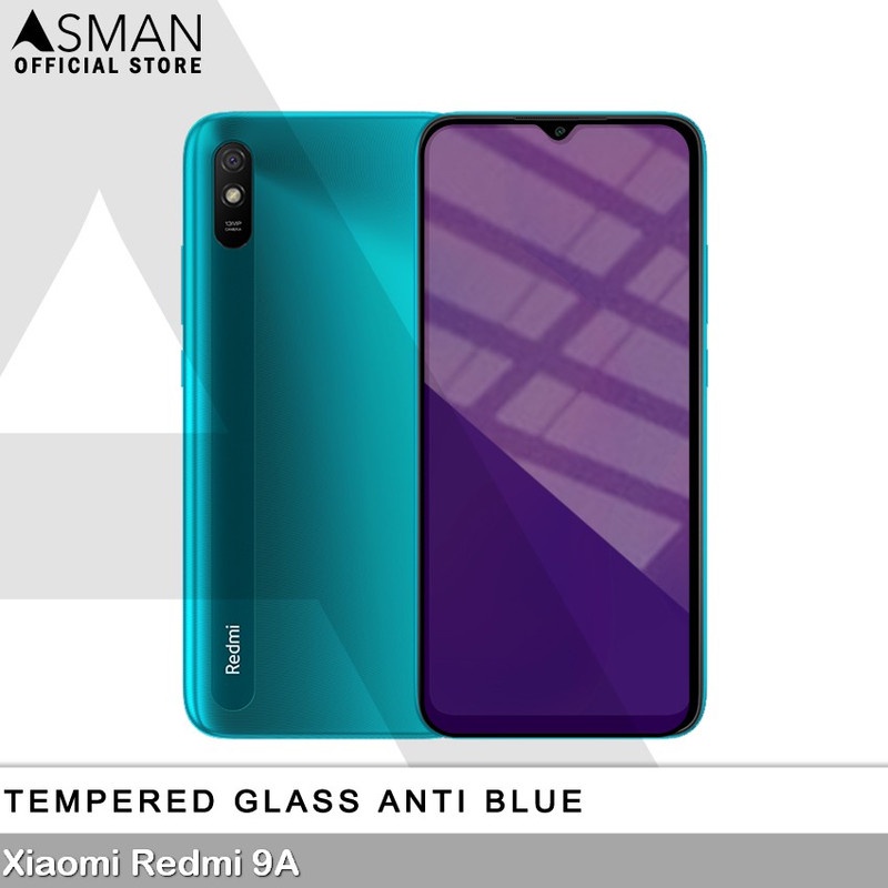 Tempered Glass Blue Light Full Lem Xiaomi Redmi 9A Anti Radiasi Screen Protector