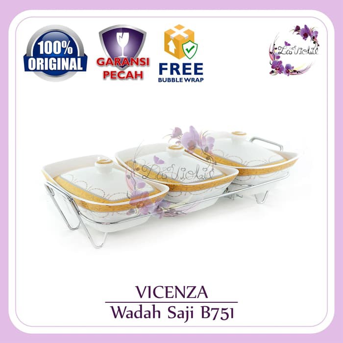 Alat Saji / Wadah Sayur/ Prasmanan Vicenza B751