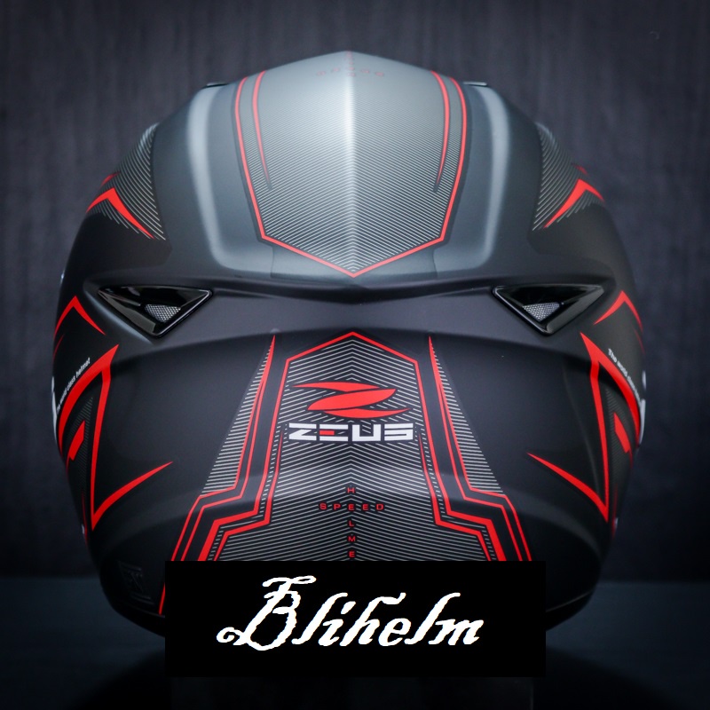 HELM ZEUS ZS 811 BLACK DOFF AL12 BLACK RED | ZS-811 FULL FACE HELMET | ZS811 FREE DARK VISOR-2