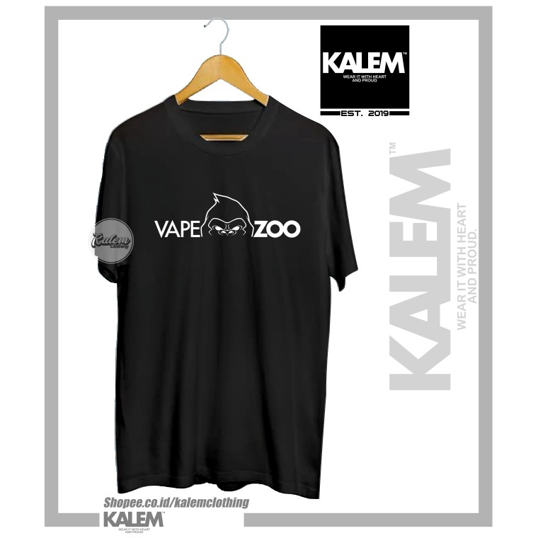KAOS BAJU Distro VAPEZOO VAPE ZOO LOGO Simple - KALEMCLOTHING
