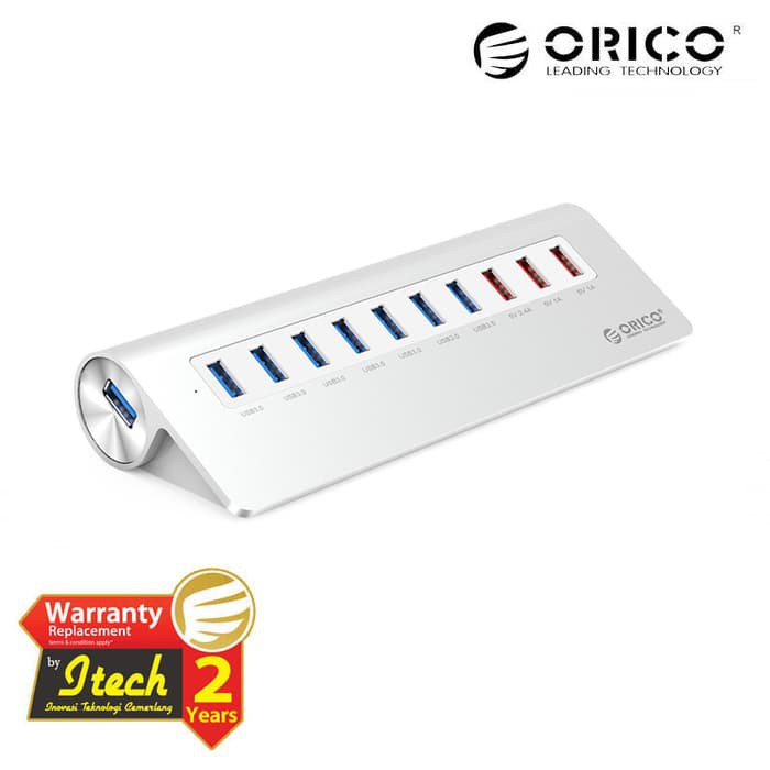 ORICO M3H73P Aluminum 7 Port USB3.0 Hub with 3 Charging Port