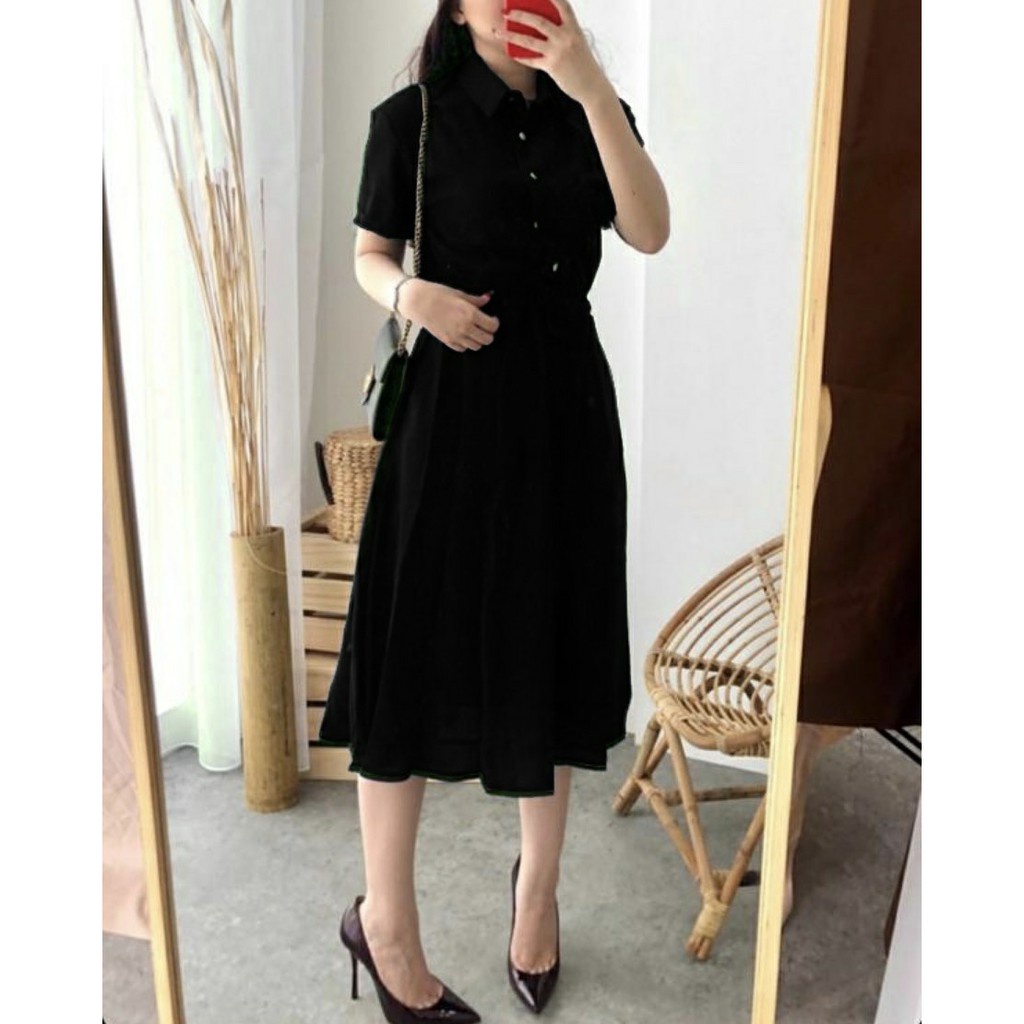 WSE390 - Dress Wine / Dress / Dress Wanita Korea / Dress Wanita Kasual XL / PREMIUM QUALITY