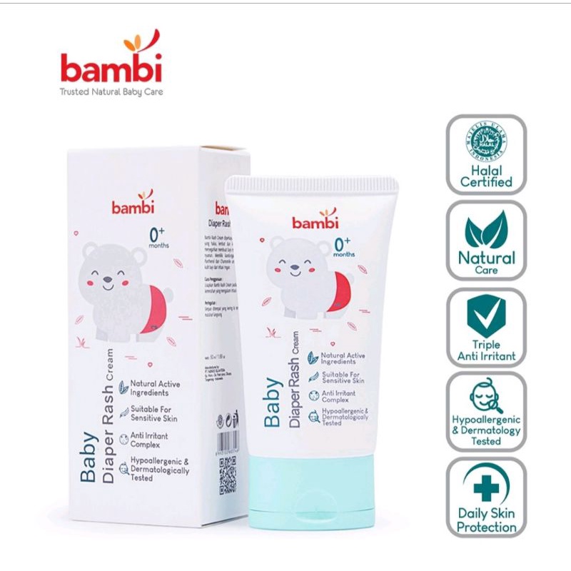 Bambi baby  diaper rash cream 50 ml/ ruam popok