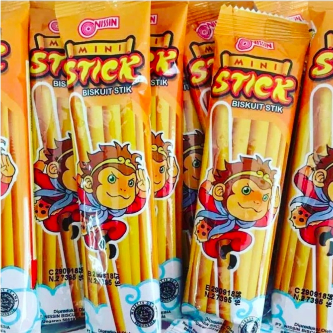 Nissin Mini Stick Biskuit 10 pcs x 13 gr (1 pack isi 10 bungkus)