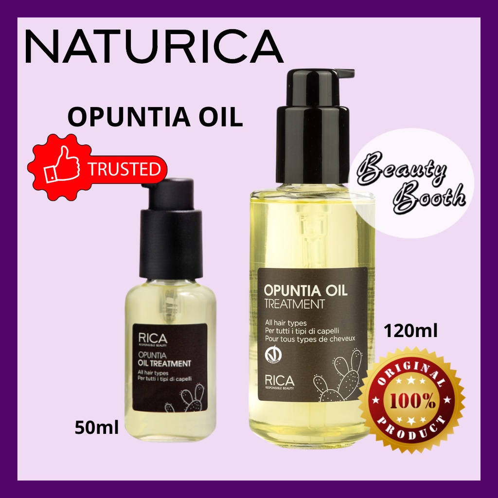 NATURICA Opuntia Oil Treatment 50ml 120ml | Serum Rambut | Memperlambat Uban