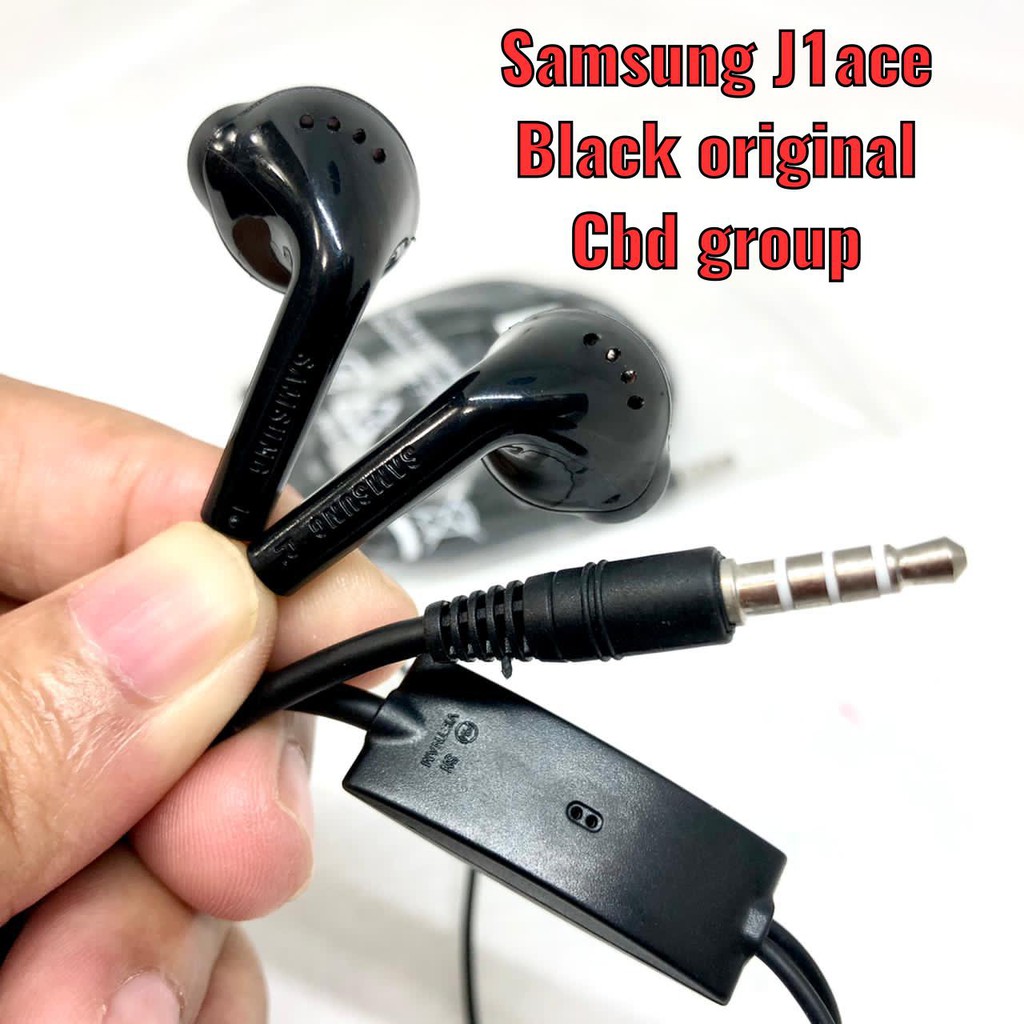 BLACK J1 ACE HEADSET EARPHONE HANDSFREE SAMSUNG ORIGINAL