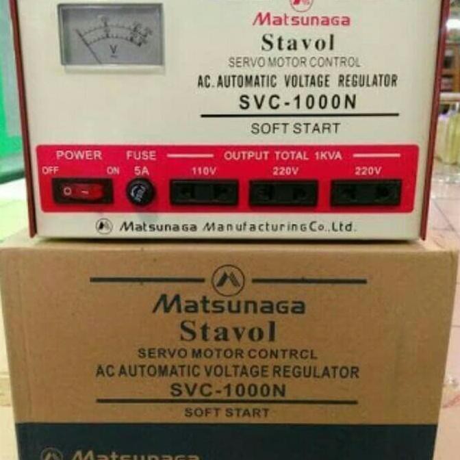 Stavolt Stabilizer 1000 Watt MATSUNAGA TERLENGKAP