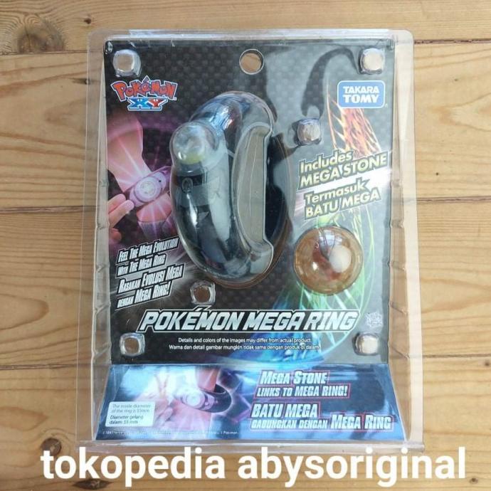 pokemon tretta mega ring and stone original takara tomy baru