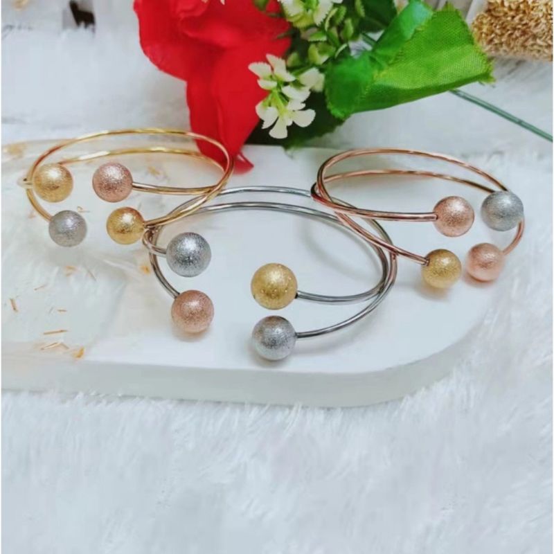 TRENDING TERBARU GELANG TITANIUM FASHION BOBA MIX SOLID COLOR CANTIK ELEGAN