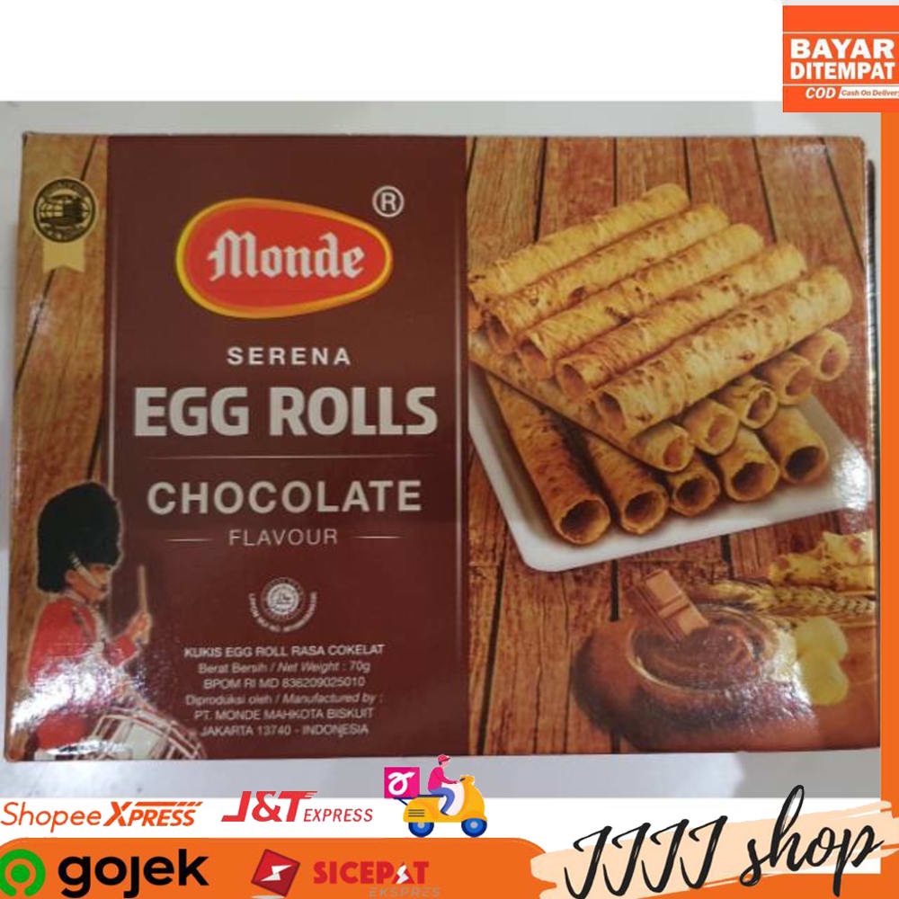 

Monde Serena Egg Rolls Chocolate 70gr