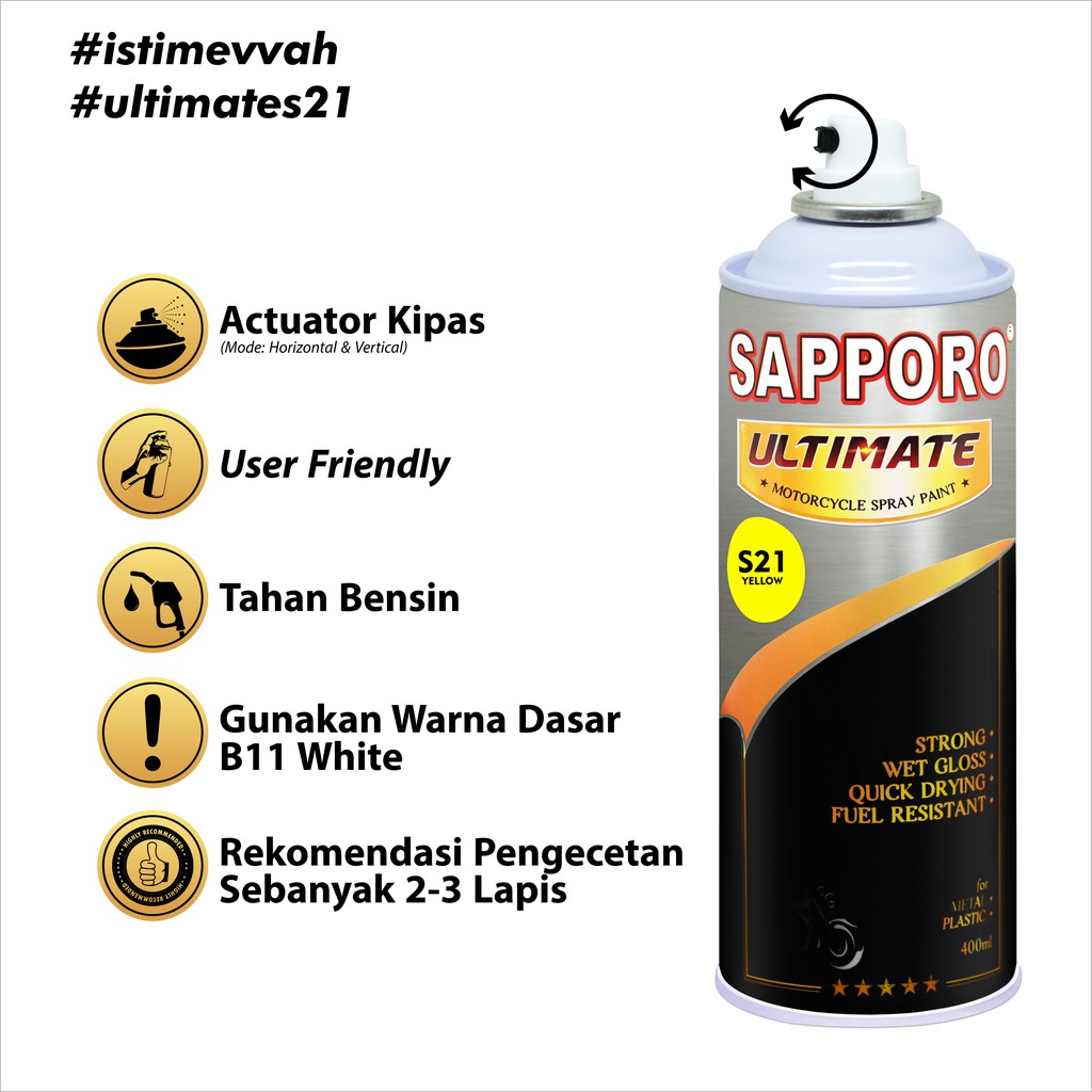 SAPPORO ULTIMATE Yellow S21 400 ml