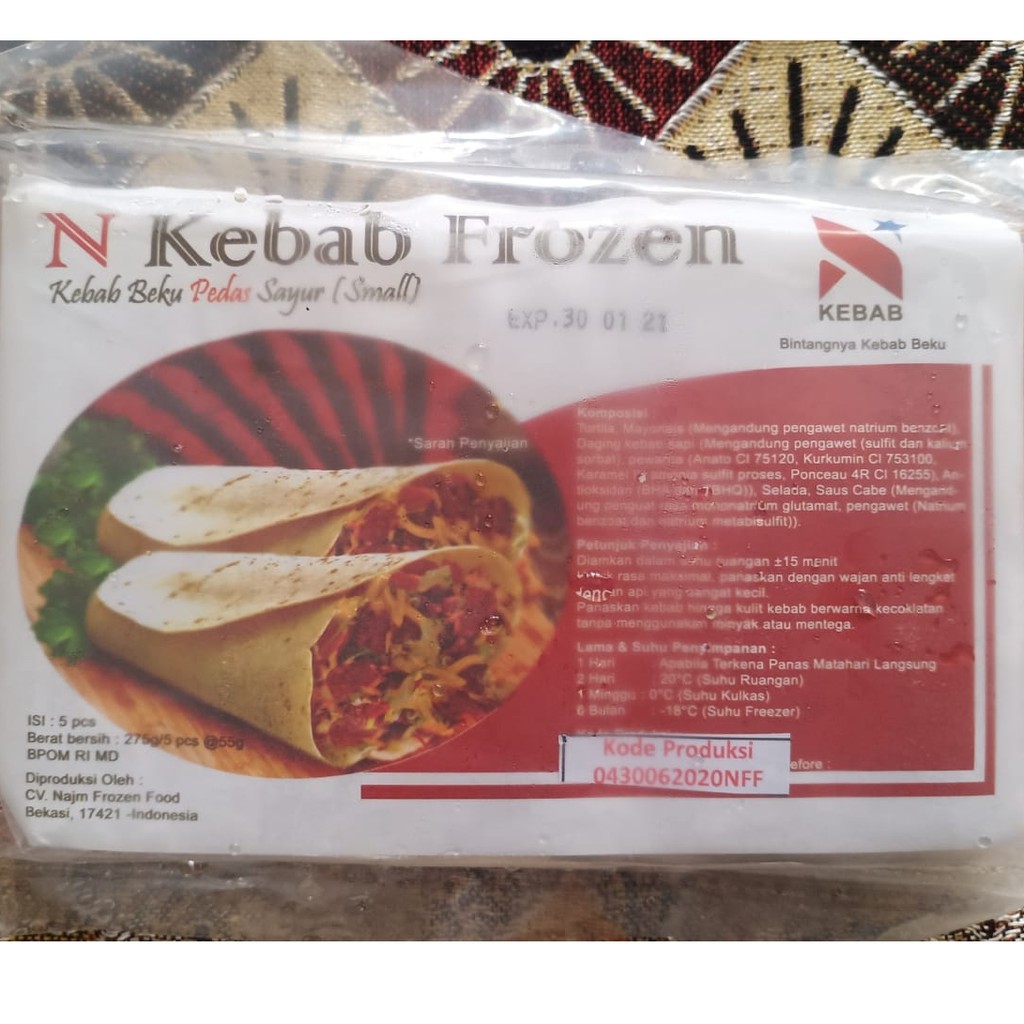 

Kebab Frozen 55 Grm Isi 5 Pcs Makanan Beku Murah